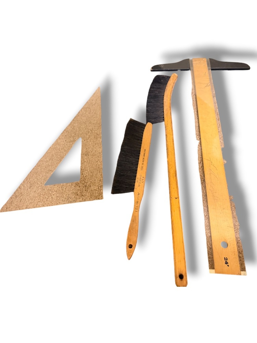 Vintage 1970’s Draftsman Cad Tech Architectural Design Drafting Tools Wood 70’s